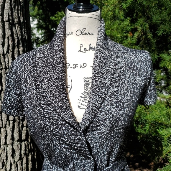 INC ▪ Silk Wrap Cardigan w/ Tie, Shawl Collar - Picture 2 of 12
